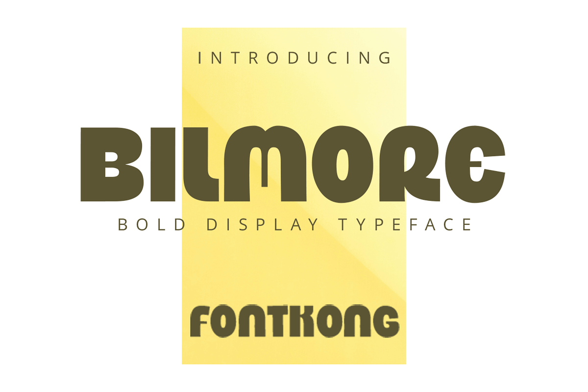 Bilmore – Bold Display Typeface, a Sans Serif Font by overlaytemplates (Photo 1 of 5)