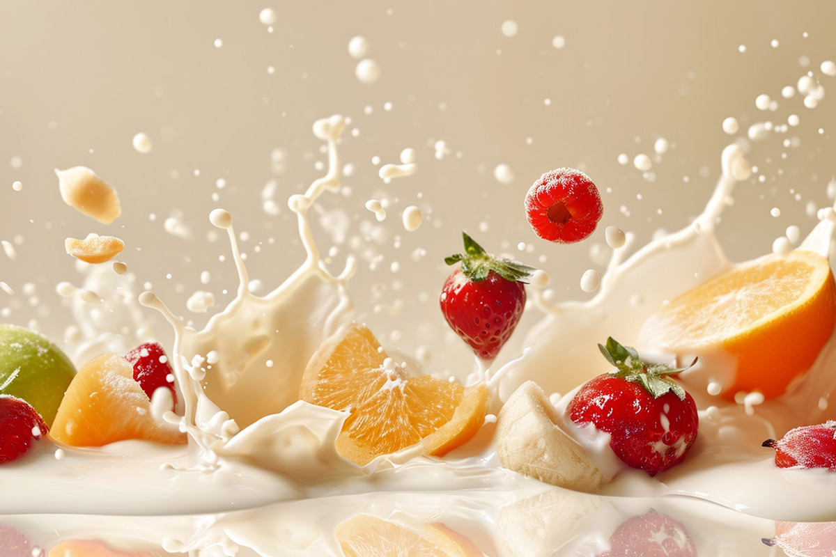 102 Fruits & berries milk splashes, a Food & Drink Photo by Handmadefont (Photo 2 of 16)