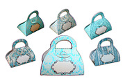 6 Blue Gift Bags - PDF  Patterns, a Print Template by Kseniya-Omega (Thumbnail 3 of 4)
