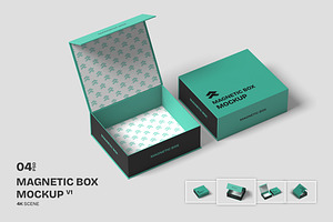 Magnetic Box - Mockup, a Product Mockup by Rometheme Std