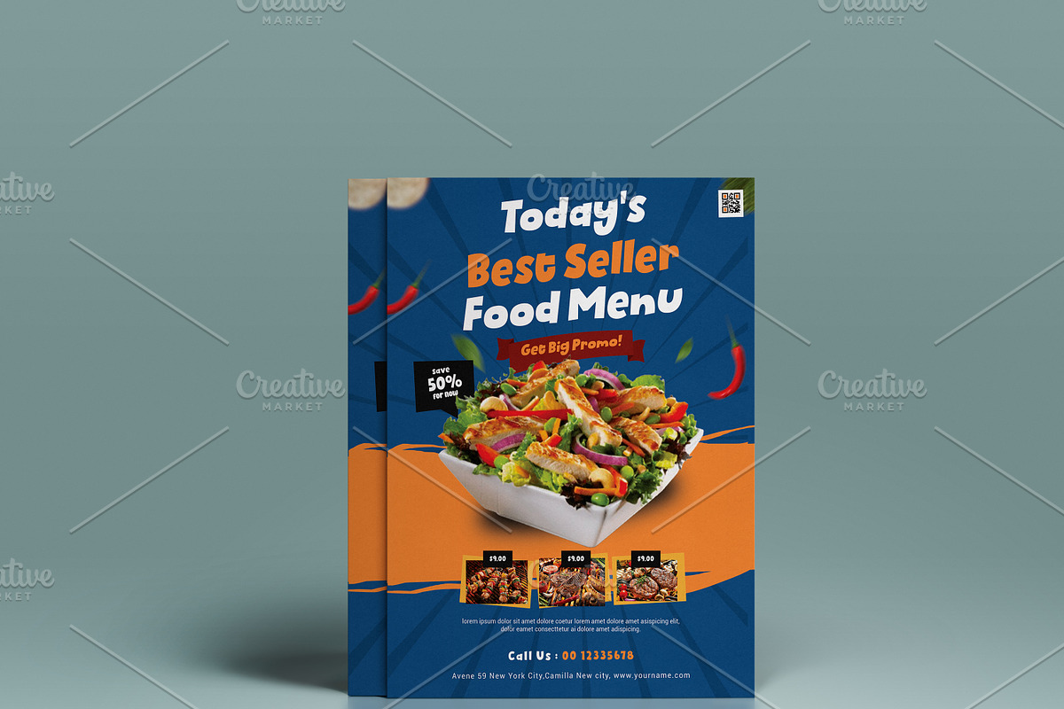 Restaurant Flyer, a Flyer Template by GreenPixi (Photo 2 of 4)