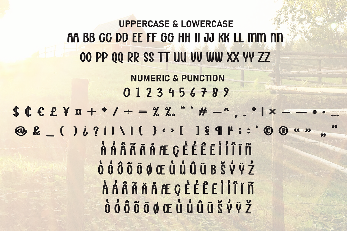 Sunshine Farmhouse | Script Font, a Script Font by Scratchones (Photo 7 of 8)