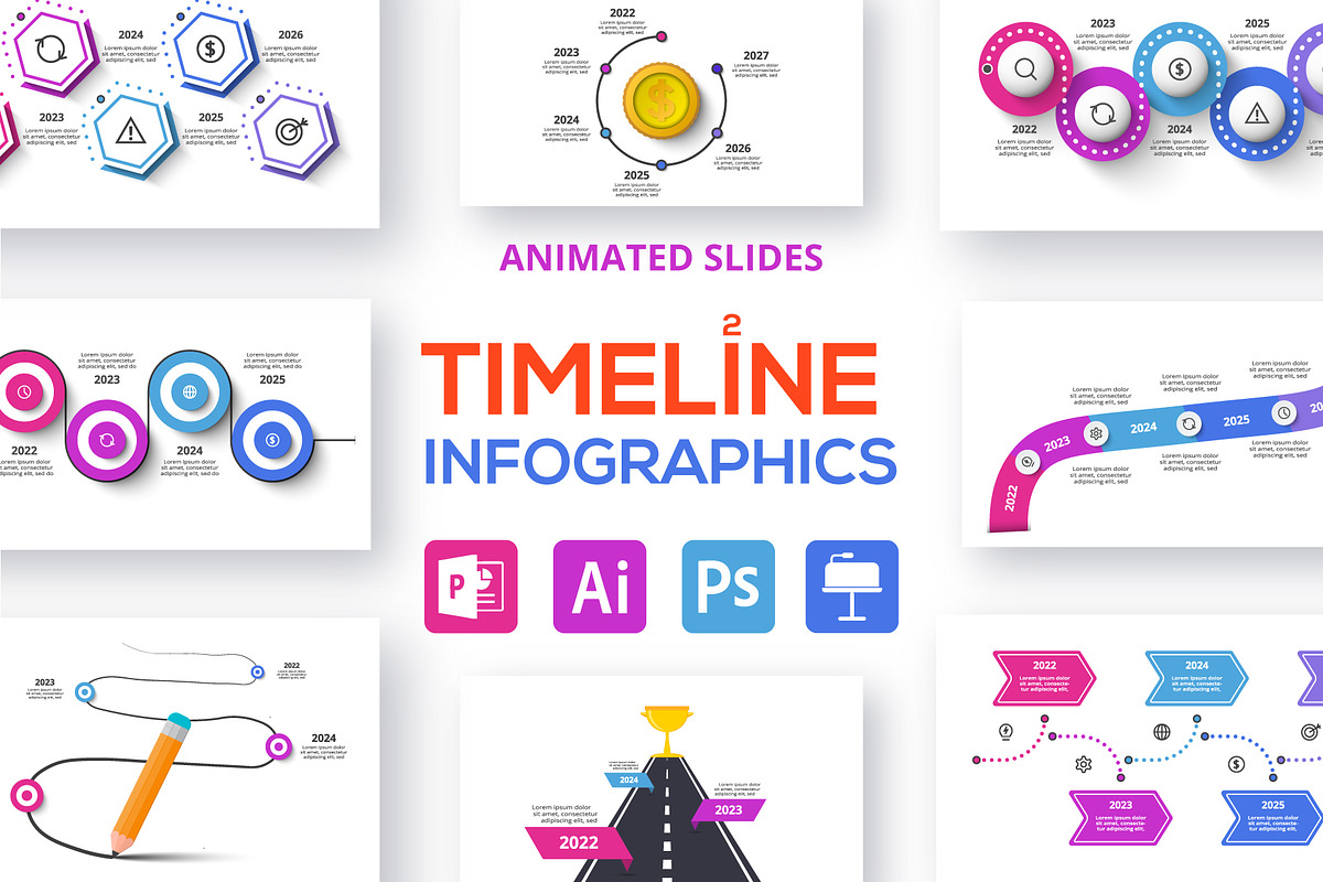 Timeline Presentation Template, a Presentation Template by Infographics ...