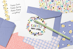 Easter Spring Cute Graphic Set