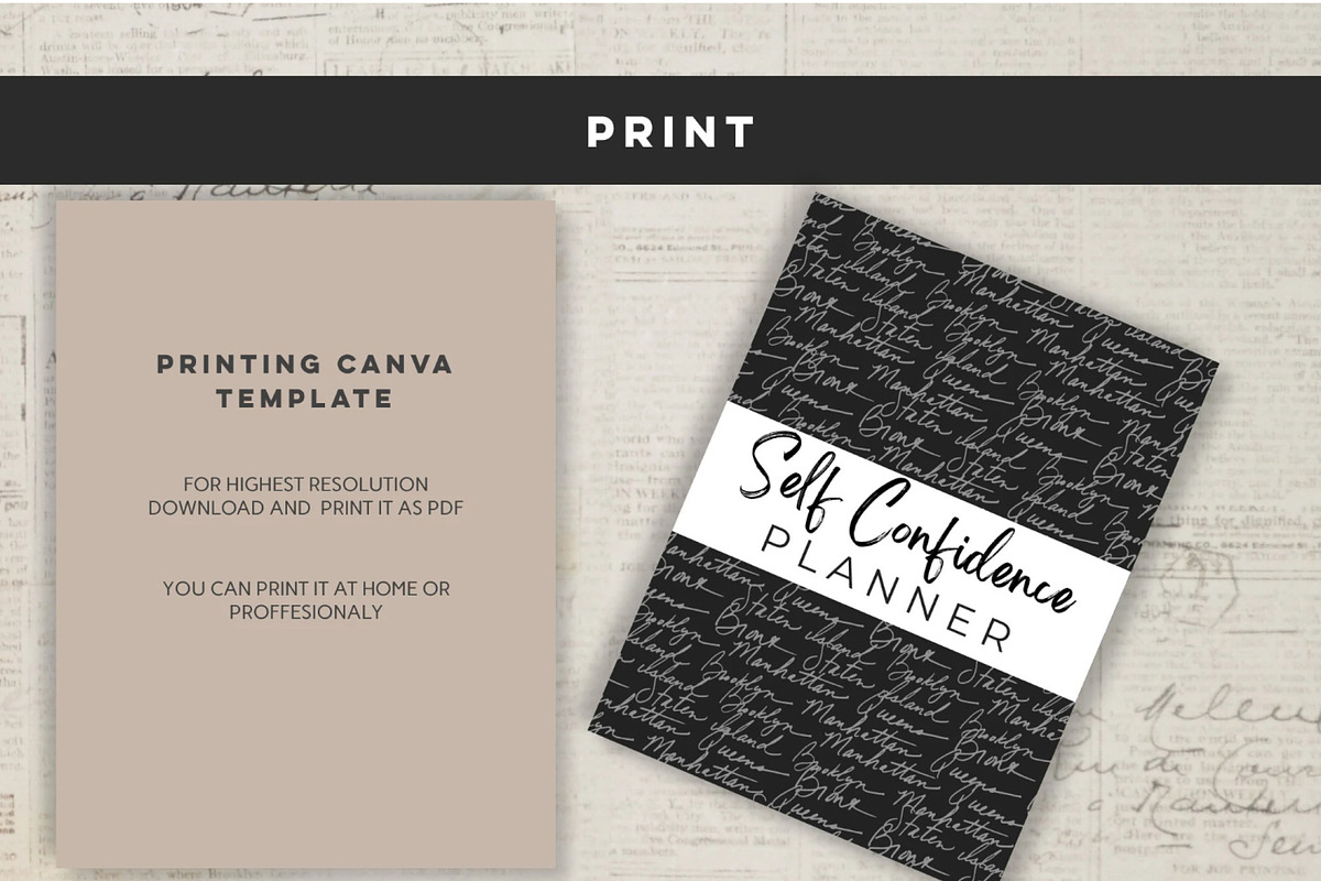 Printable Self Confidence Planner, a Stationery Template by Design House (Photo 7 of 9)