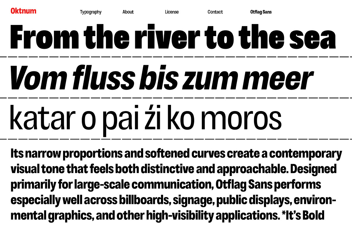 Otflag Sans, a Sans Serif Font by Oktnum Type Foundry (Photo 5 of 18)