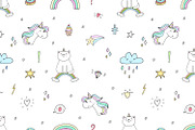 Cute unicorns patterns collection., a Pattern Graphic by Irene_Boiko_ART (Thumbnail 16 of 22)