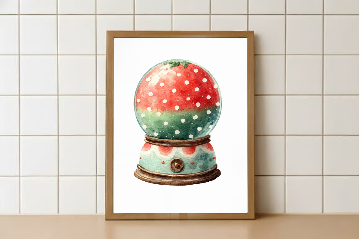 Whimsical Christmas Clipart, an Illustration by Watercolor design (Photo 5 of 6)