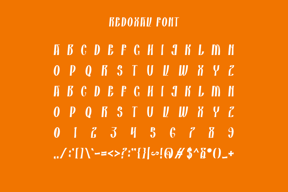 Redoxav - Luxury Bold Font, a Sans Serif Font by Iqsiart Studio (Photo 5 of 6)
