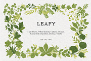 Leafy, a Decorative Illustration by olga.korneeva (Thumbnail 1 of 16)