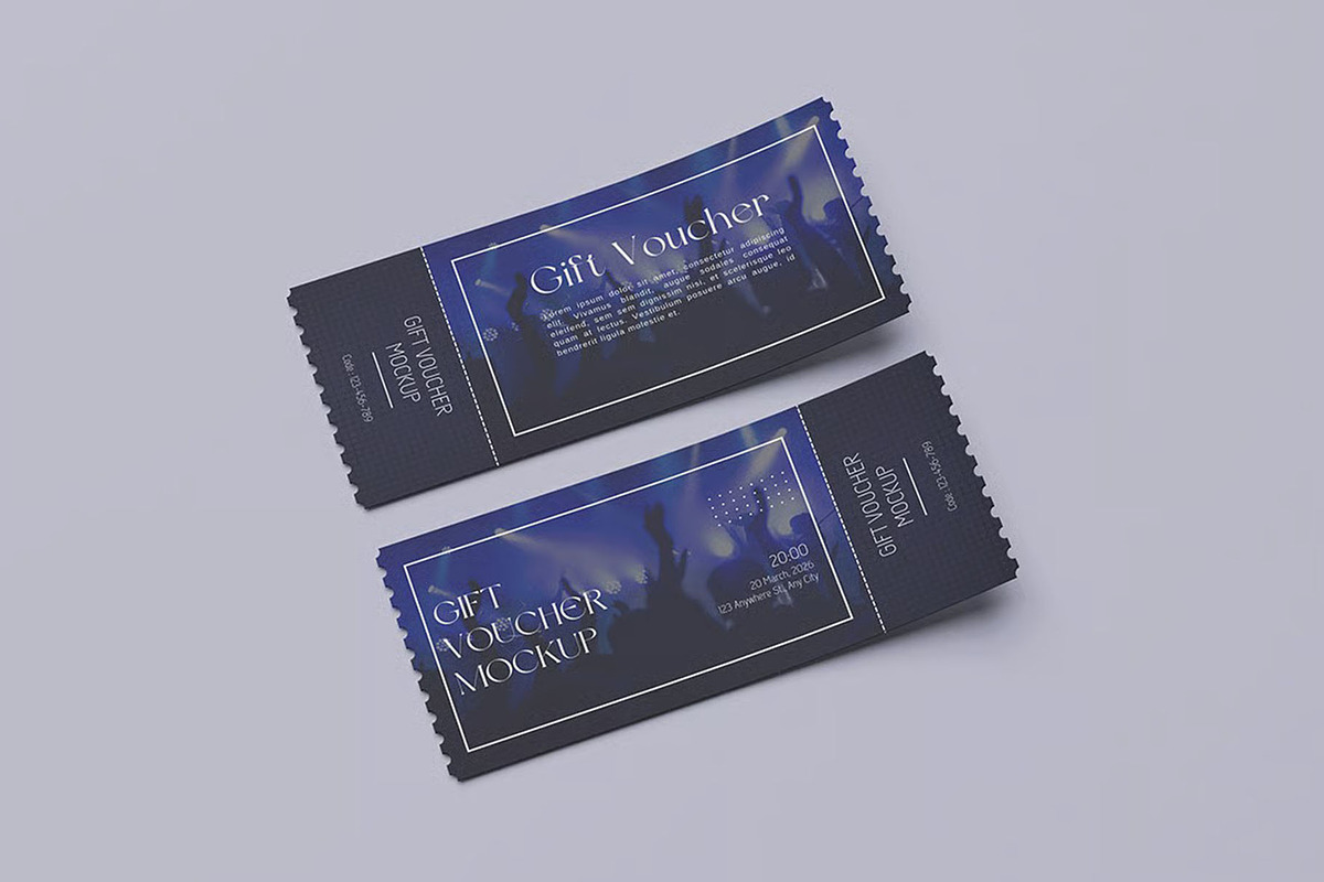 Gift Voucher Mockup, an Advertising Mockup by Hubzway (Photo 3 of 5)