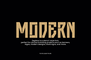 Zegibos - Stencil Font, a Sans Serif Font by Iqsiart Studio (Thumbnail 3 of 7)