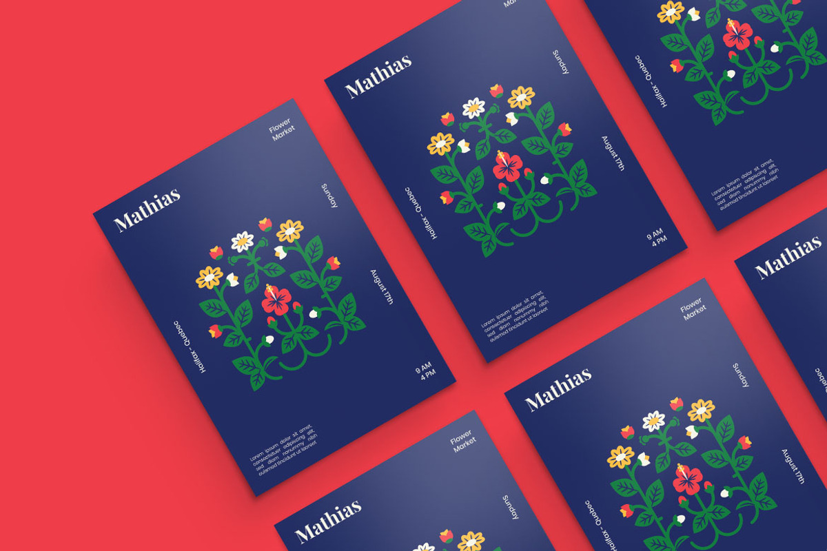 Mathias Poster Design Template, a Flyer Template by monzlab