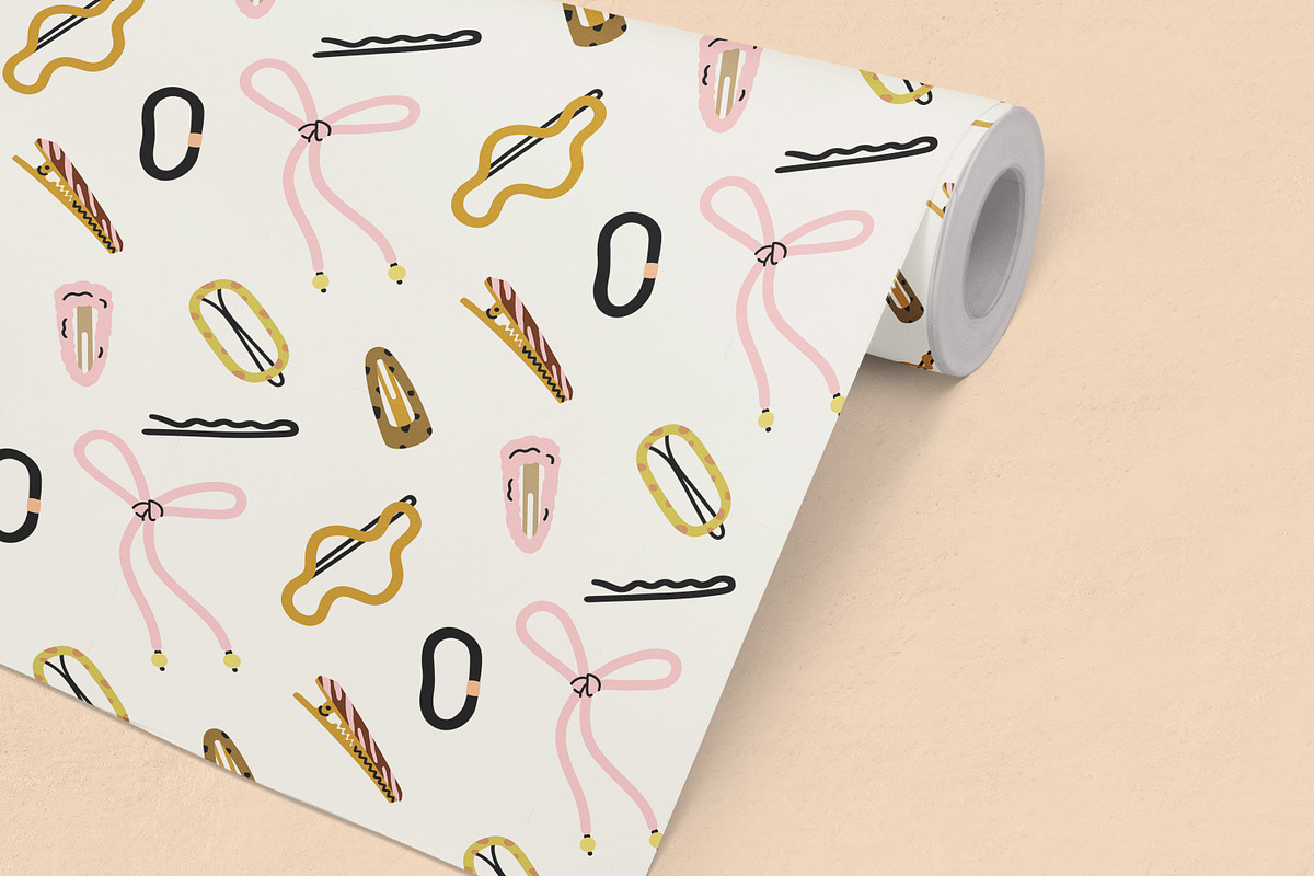 Hair accessories, seamless pattern, a Pattern Graphic by Good Studio (Photo 9 of 10)