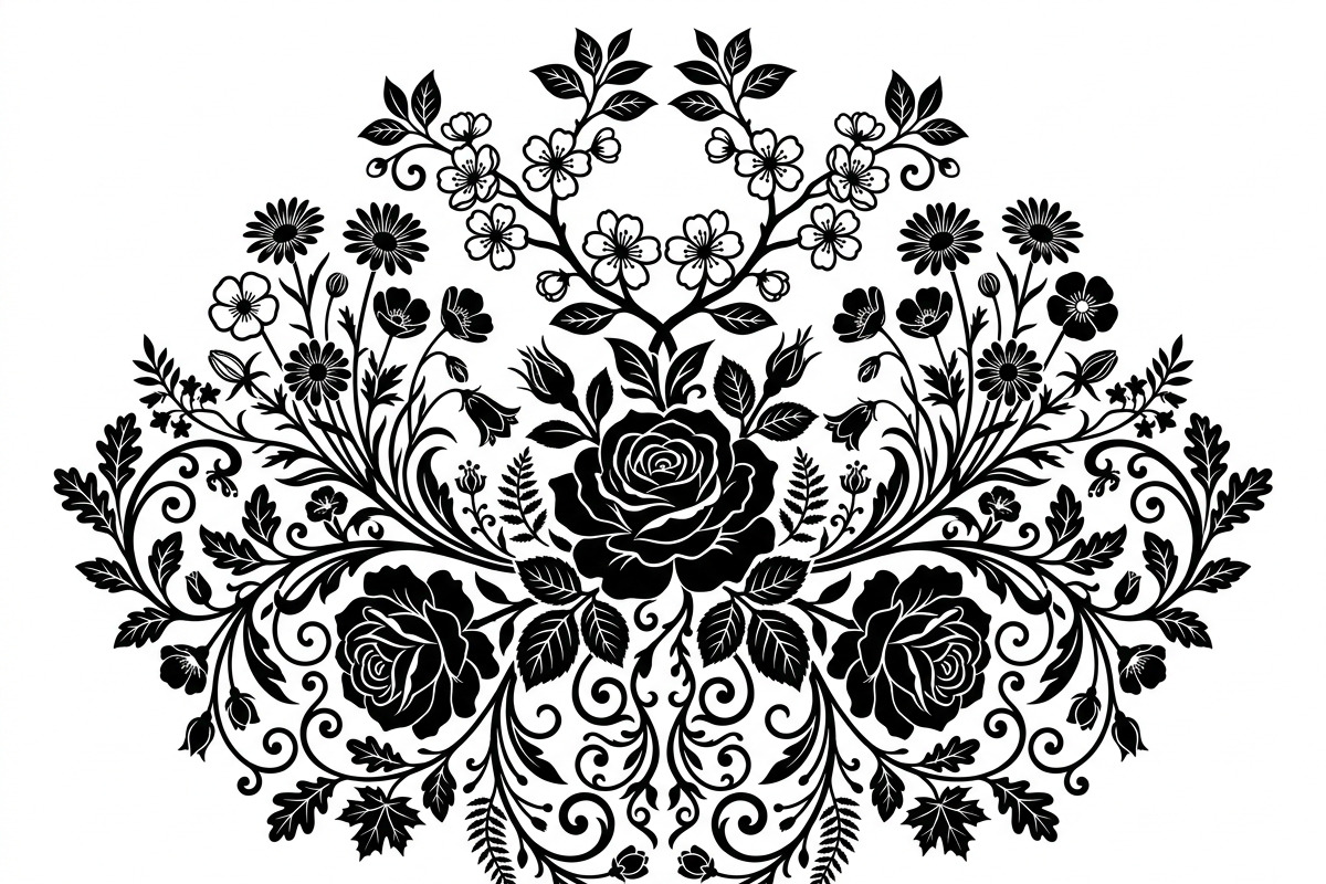 50 Elegant Floral Ornate Silhouette, a Decorative Illustration by Amazin_art (Photo 2 of 30)