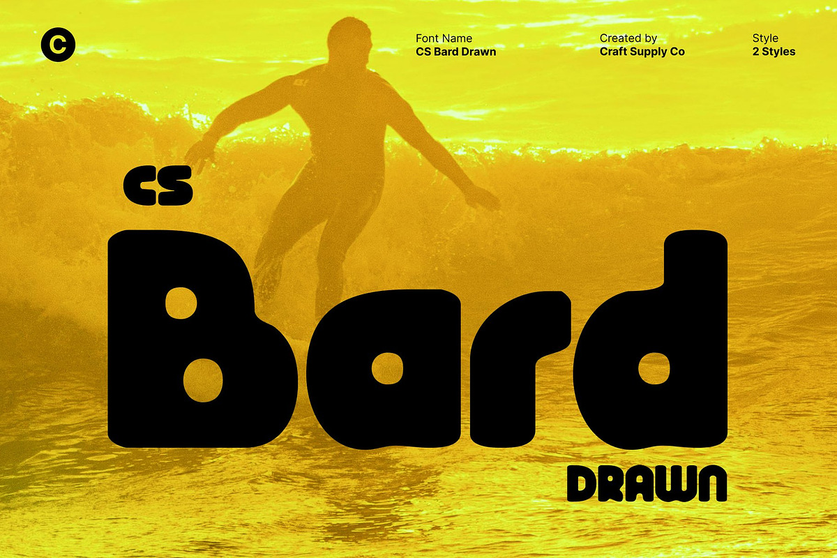 CS Bard Drawn, a Sans Serif Font by Craft Supply Co. (Photo 1 of 8)