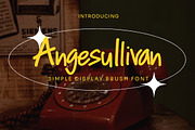 Angesullivan - Simple Display Brush, a Handwritten Font by Dhabee (Thumbnail 1 of 10)