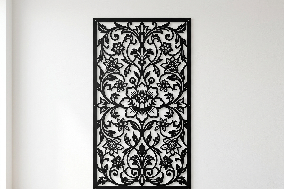 50 Elegant Floral Wall Panel, a Decorative Illustration by Amazin_art (Photo 24 of 27)