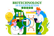 10 Biotechnology Illustration, a Technology Illustration by denayunebgt (Thumbnail 1 of 4)