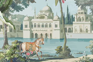 Mughal Garden Wallpaper Mural