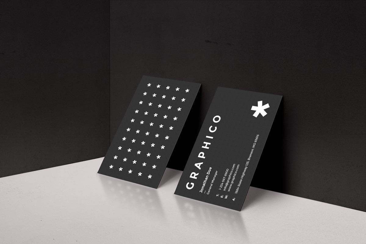 2 in 1 Black&White Business Card-49, a Business Card Template by ND Design (Photo 4 of 9)