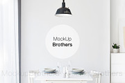 Dining room mockup mock up 23, a Print Template by MockUpBrothers (Thumbnail 1 of 5)