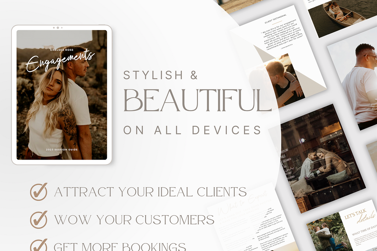 CLASSIC Engagement Photos Guide, a Magazine Template by Signature Edits (Photo 3 of 11)