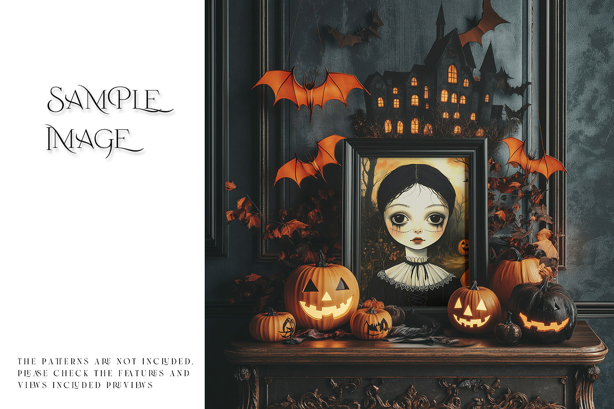 Halloween Spooky Frames Collection 2, a Household Mockup by mock-ups (Photo 20 of 23)