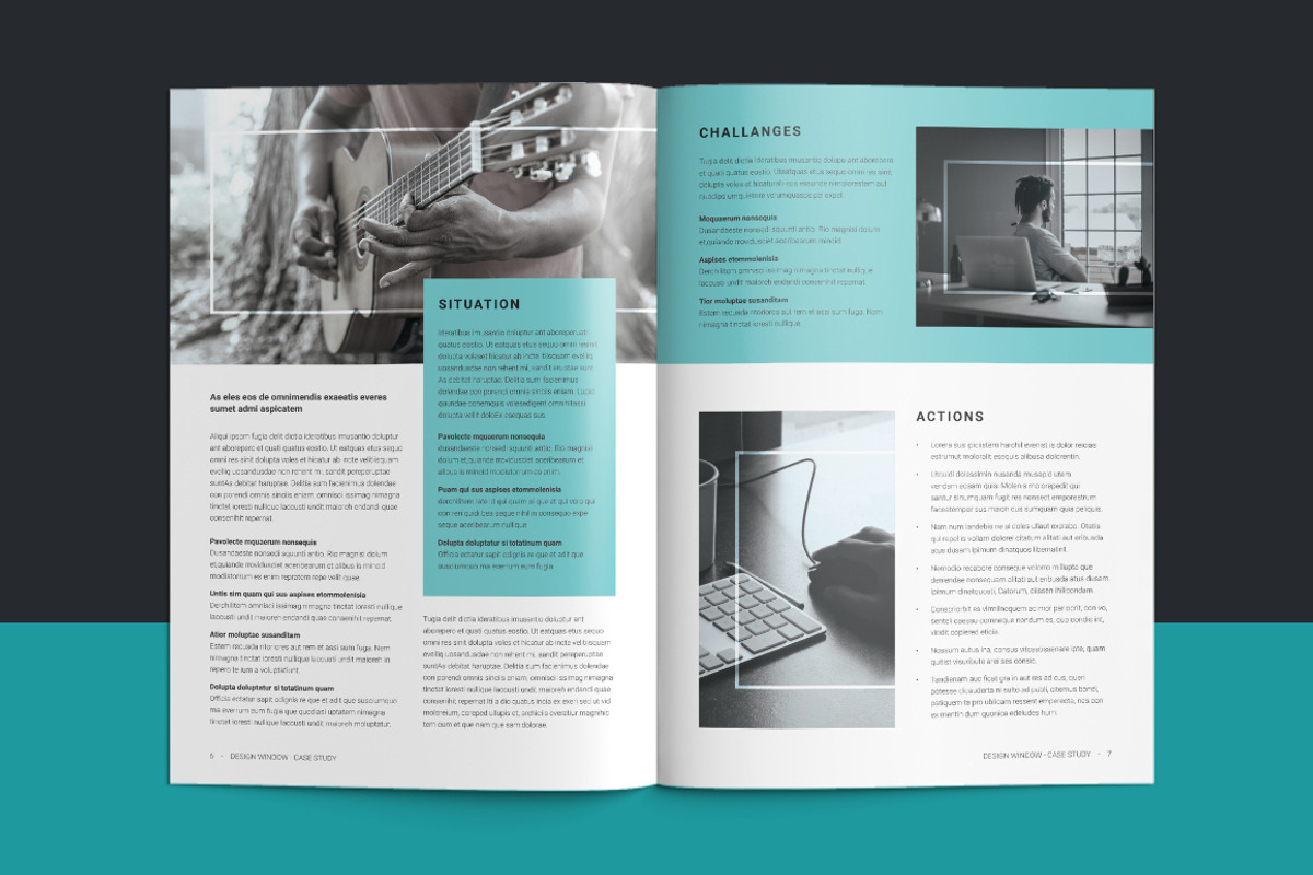 Case Study Booklet, a Brochure Template by DesignJanala (Photo 4 of 11)