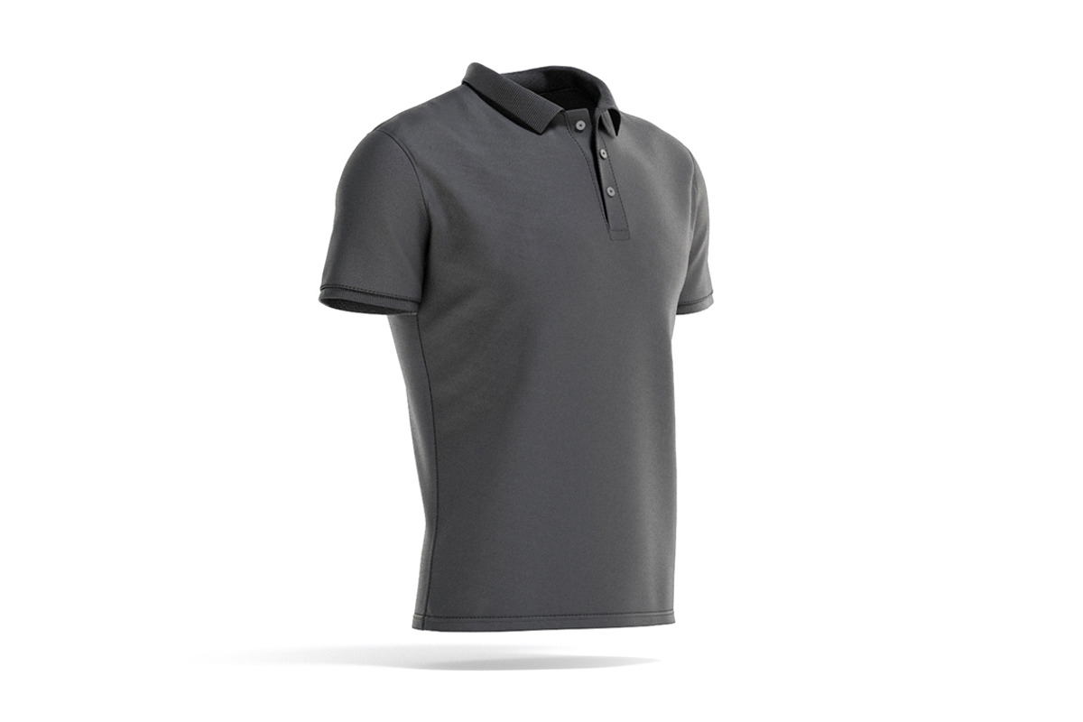 Black Men's Polo-Shirt 3D Model, an Object 3D Model by rebrandy (Photo 1 of 9)