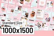 Bakery Pinterest Canva Posts Temp, a Print Template by Snapybiz (Thumbnail 6 of 10)