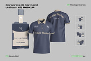 ID Card and Uniform Mockup, a Shirt Mockup by My Code Std (Thumbnail 1 of 5)