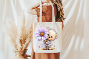 Whimsical spring teddy bear Clipart, an Illustration by Designworld (Thumbnail 7 of 7)