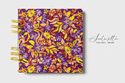 Watercolor summer floral pattern, a Pattern Graphic by SirenaArt (Thumbnail 9 of 12)
