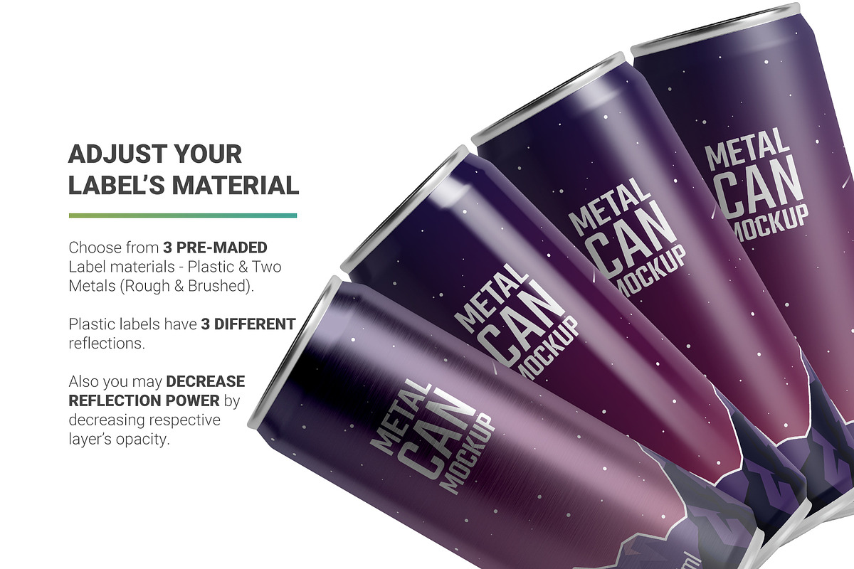 355ml Sleek Can Mockup, a Packaging Mockup by AY Mock-Ups (Photo 6 of 9)