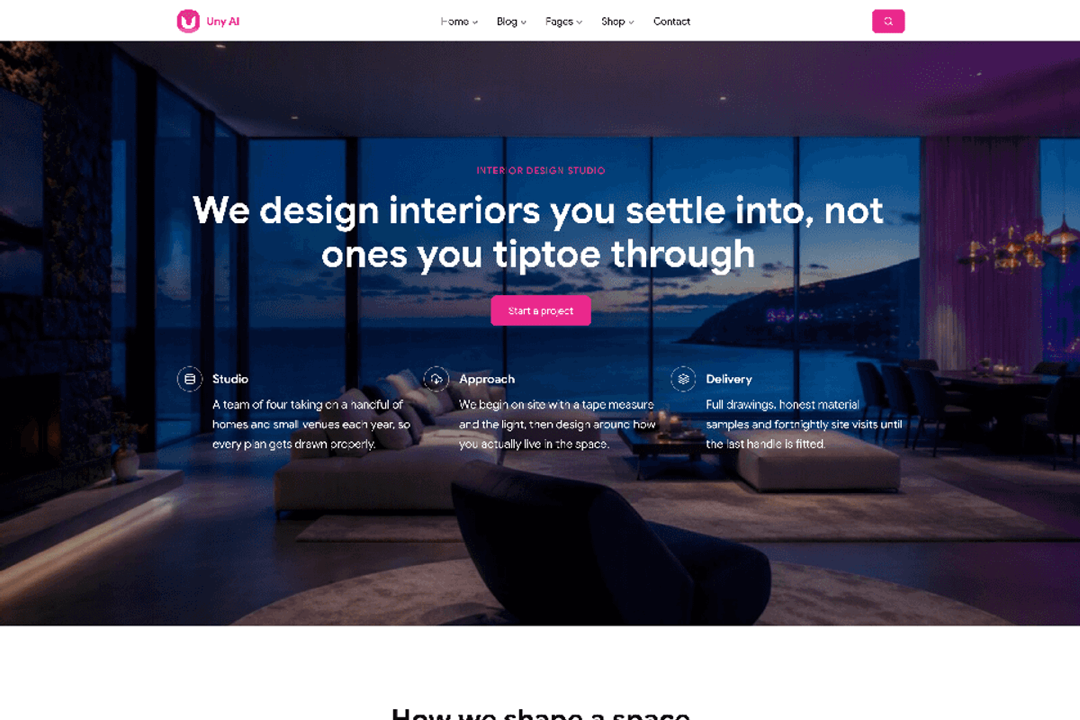 Uny AI - WP Theme & Flexible Builder, a WordPress Template by emagweb (Photo 4 of 12)