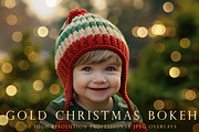 Gold Christmas Bokeh Overlays, an Object Graphic by Paper Farms (Thumbnail 1 of 7)