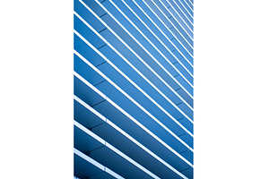 Abstract blue futuristic, an Architecture Photo by volodymyrshtun13795