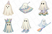 Funny Halloween Ghost Iridescent, an Illustration by DreamPrint404 (Thumbnail 2 of 5)