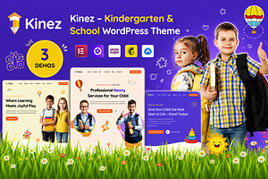 Kinez – Kindergarten School WP Theme, a WordPress Template by Helenshop