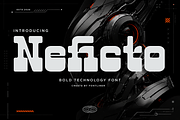 Technology Slab Serif Font - Neficto, a Slab Serif Font by Font Liner (Thumbnail 1 of 10)