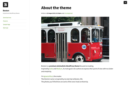 Boston (Responsive WordPress theme)