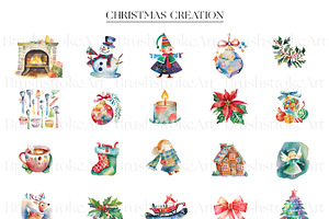 Christmas Clipart Bundle Santa PNG