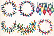 Christmas Light Clipart, an Illustration by Libby Wishes (Thumbnail 3 of 8)