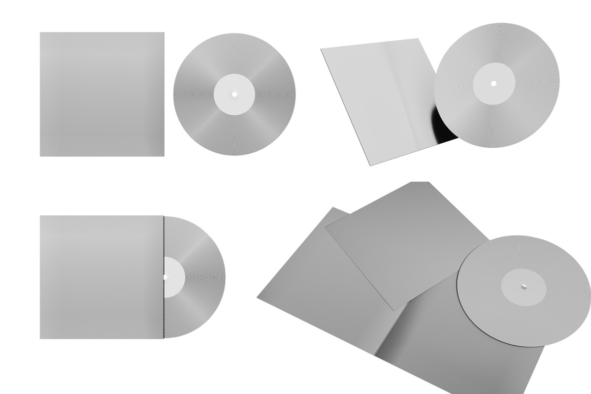 Vinyl Record Mockup Set, a Product Mockup by McLittle Stock (Photo 6 of 6)