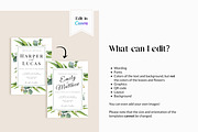 Eucalyptus Wedding Invite Template, an Invitation Template by Cottontail Paper Shop (Thumbnail 5 of 7)