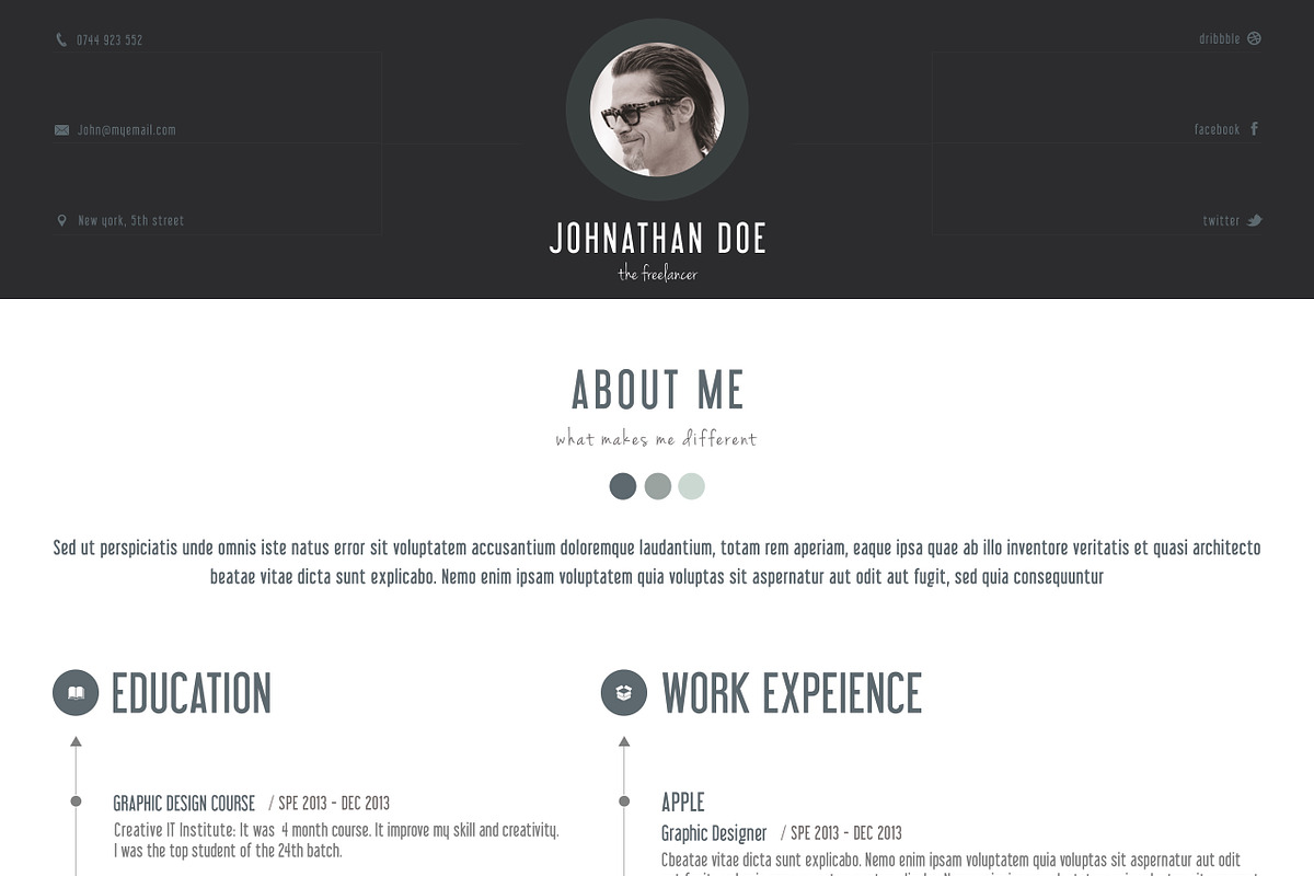 Professional Personal Resume, a Resume Template by Brand Square (Photo 2 of 2)