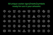 50 Abstract Signs / Marks Collection, a Branding & Logo Template by BULBFISH (Thumbnail 2 of 7)