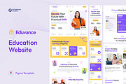 Eduvance - Education Website, an UI Kit Template by peterdraw (Thumbnail 1 of 7)