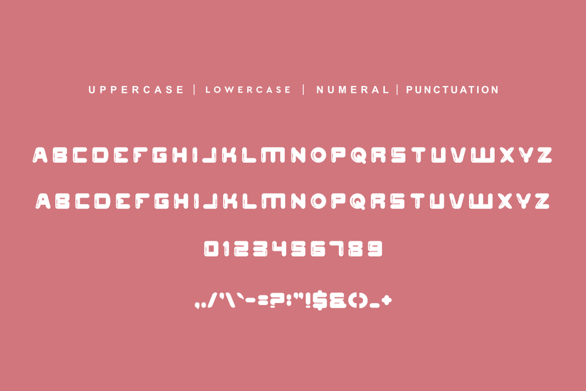 Square Bubble Font, a Sans Serif Font by QR Design Studio (Photo 5 of 6)